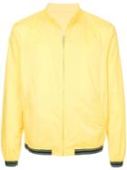 D'urban Front Zip Bomber Jacket - Yellow