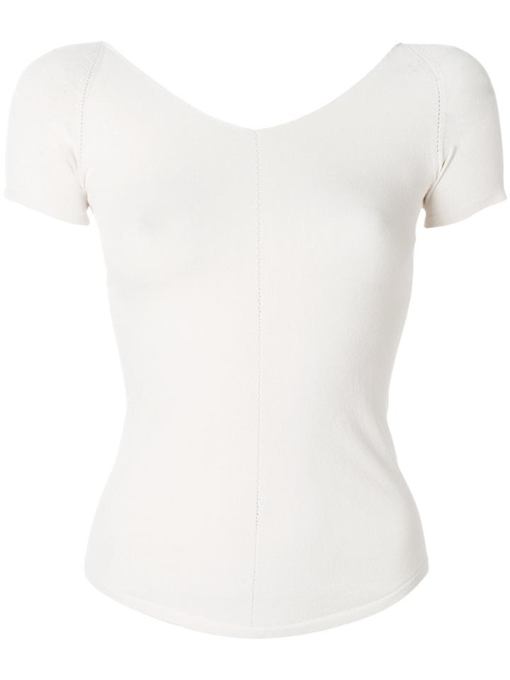 Lemaire Fitted Bardot Top - Nude & Neutrals