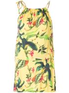 Cia Marítima Floral Print Mini Dress - Yellow & Orange