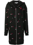 Mcq Alexander Mcqueen Logo Embroidered Oversized Hoodie - Black