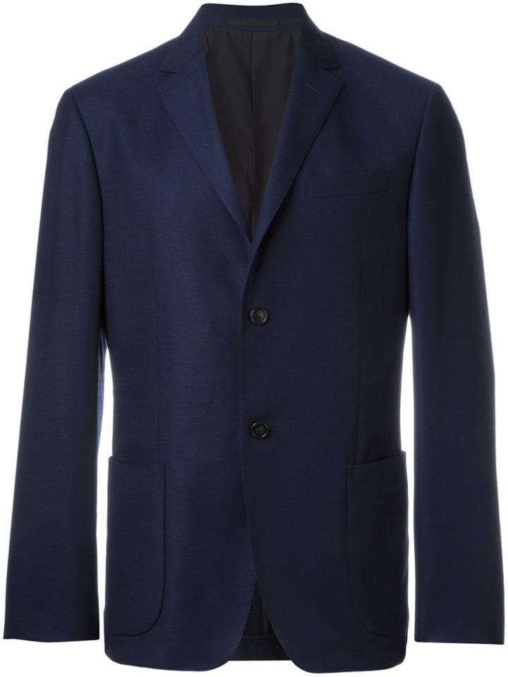 Z Zegna Patch Pocket Blazer - Blue