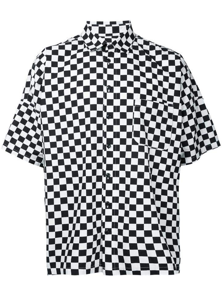 Gold / Toyo Enterprise Checked Shortsleeved Shirt - White