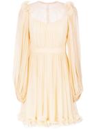 Reinaldo Lourenço Lace Inserts Dress - Nude & Neutrals