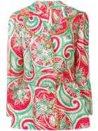 Oscar De La Renta Vintage 1965 Psychedelic Jacket - Red