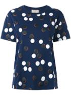 Maison Kitsuné - Patterned Top - Women - Cotton - Xs, Women's, Blue, Cotton