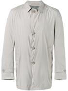 Herno - Single Breasted Coat - Men - Polyester/viscose - 54, Grey, Polyester/viscose