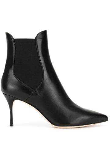 Sergio Rossi Godiva Pointed Boots - Black