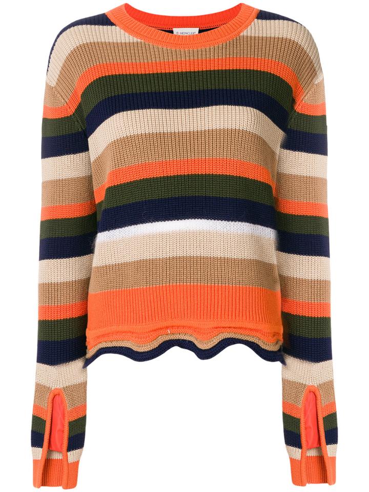 Moncler Striped Fitted Sweater - Multicolour