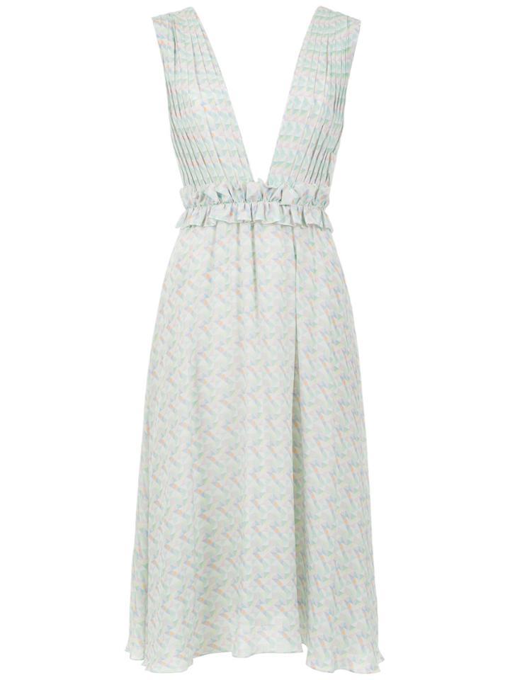 Olympiah Sierra Midi Silk Dress - Green