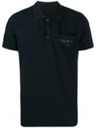 Philipp Plein Logo Pocket Polo Shirt - Blue