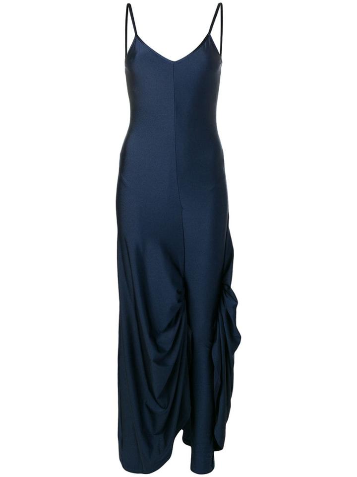 Y/project Gathered Leg Long Dress - Blue