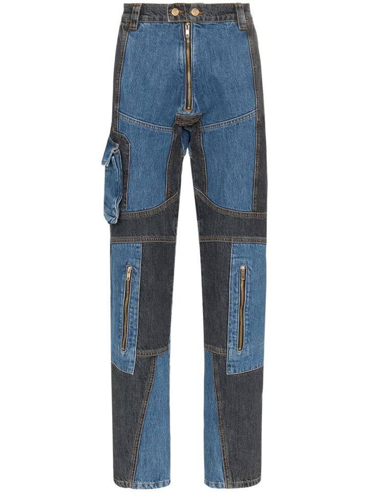 Gmbh Panelled Denim Jeans - Blue