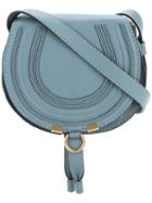 Chloé - 'marcie' Shoulder Bag - Women - Calf Leather - One Size, Blue, Calf Leather