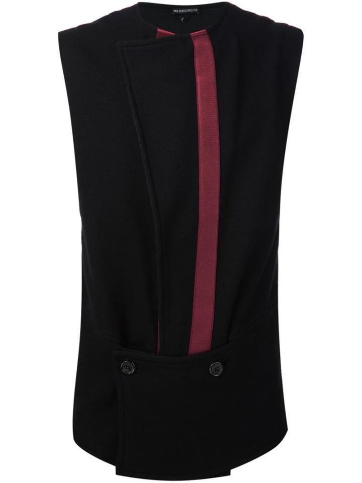 Ann Demeulemeester Contrast Stripe Vest