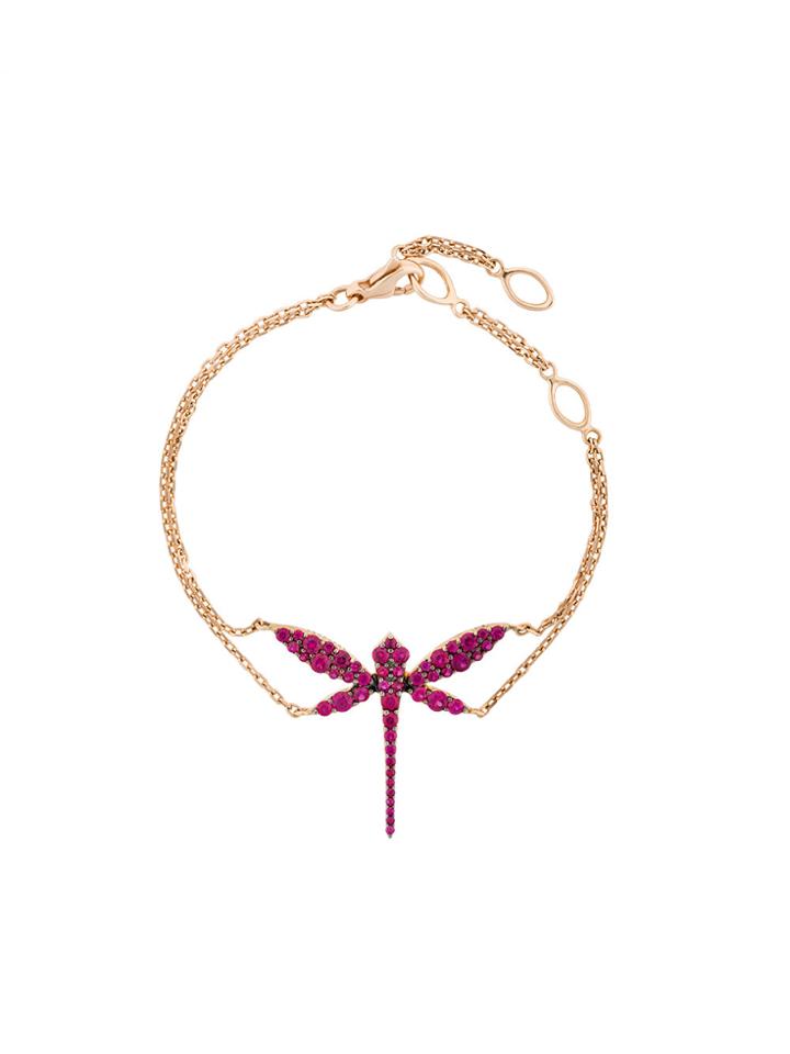 Anapsara Chain Dragonfly Bracelet - Metallic