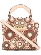 Zac Zac Posen Eartha Kit Mini Floral Tote - Pink & Purple