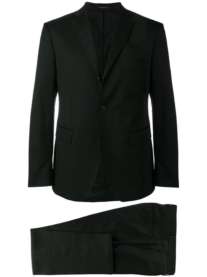 Tagliatore Classic Single-breasted Suit - Black