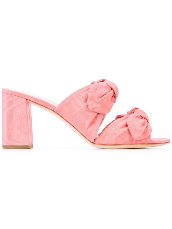 Loeffler Randall Adele Block Heel Mules - Pink