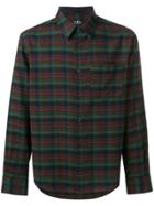 A.p.c. Tartan Pattern Shirt - Brown