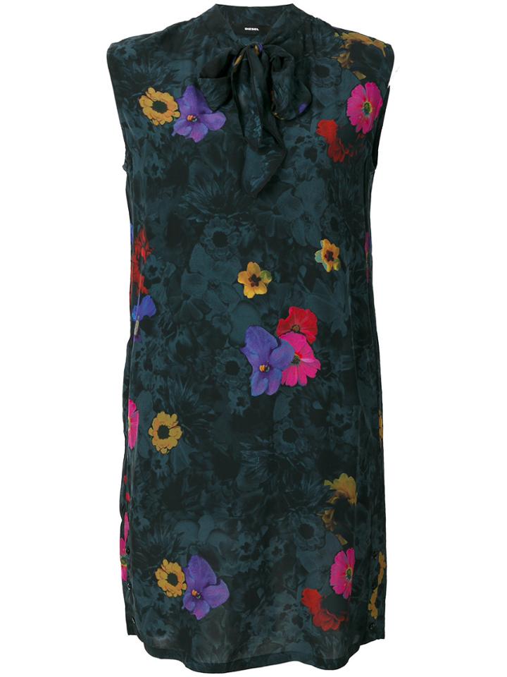 Diesel Floral Print Dress - Grey
