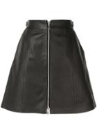 Loveless Zip-up Mini Skirt - Black