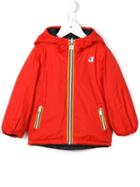 K Way Kids Reversible Padded Raincoat, Boy's, Size: 12 Yrs, Red