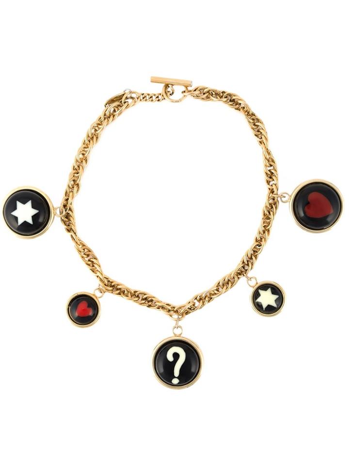 Moschino Vintage 'great Fun' Necklace - Metallic