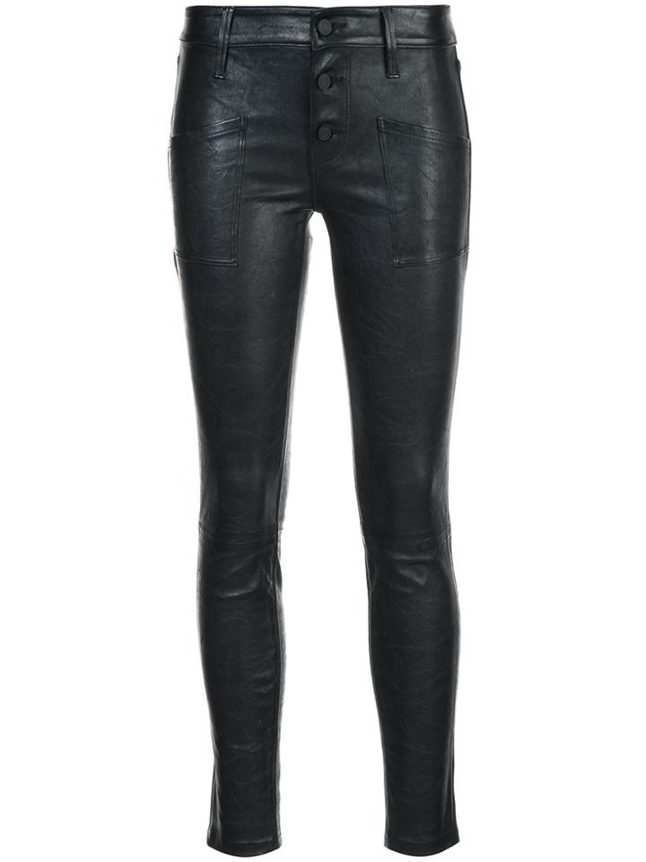 Rta Skinny Leather Trousers - Black