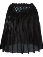 Junya Watanabe Comme Des Garçons Concertina Pleated Skirt, Women's, Size: S, Black, Polyester