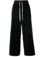 Dkny Wide Track Trousers - Black