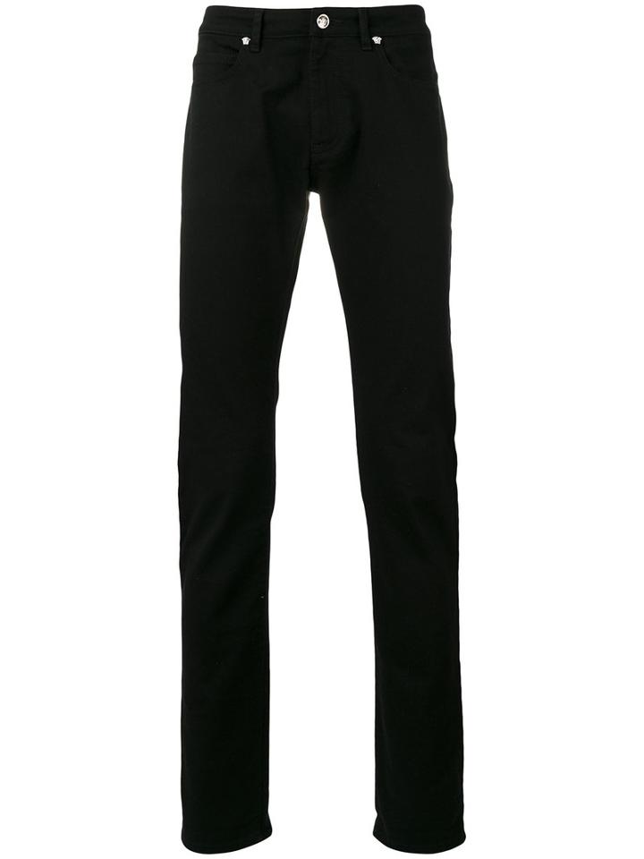 Versace - Slim-fit Jeans - Men - Cotton/polyester/spandex/elastane - 31, Black, Cotton/polyester/spandex/elastane