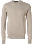 Versace Round Neck Jumper - Nude & Neutrals