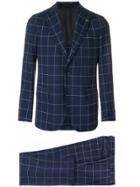 Gabriele Pasini Checked Print Suit - Blue