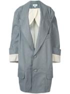 Vaquera Oversized Long-line Blazer - Grey