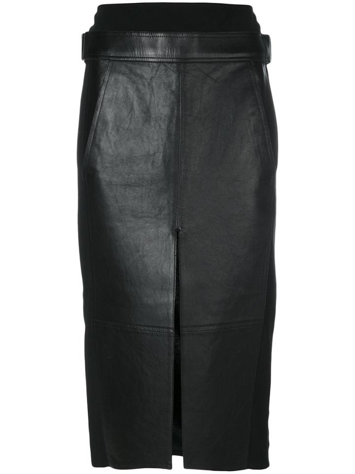 Alexander Wang Lambskin Skirt - Black
