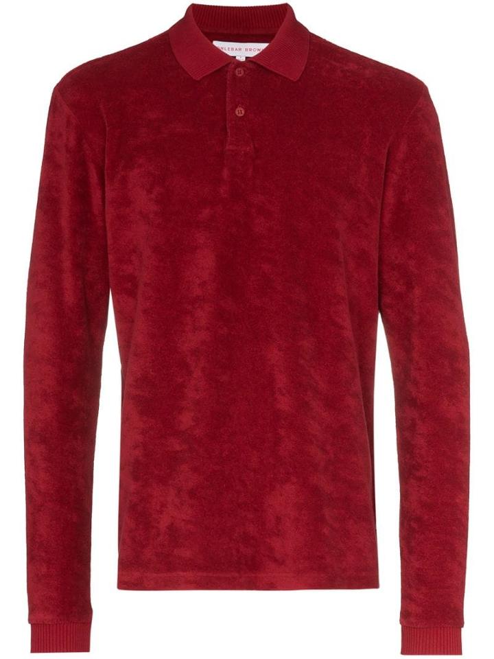 Orlebar Brown Jarret Towelling Polo Shirt - Red