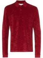 Orlebar Brown Jarret Towelling Polo Shirt - Red