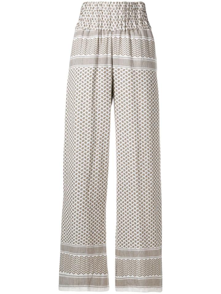 Cecilie Copenhagen Printed Trousers - Neutrals