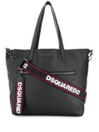 Dsquared2 Logo Plaque Tote Bag - Black