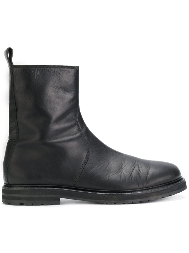 Damir Doma Zipped Ankle Boots - Black