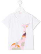 Il Gufo - Giraffe Print T-shirt - Kids - Cotton/spandex/elastane - 6 Yrs, White