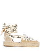 Loewe Lace-up Espadrilles - Neutrals
