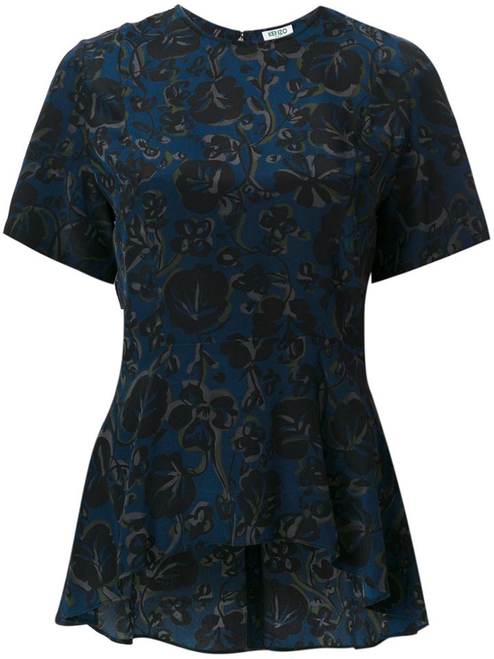 Kenzo Floral Blouse - Blue