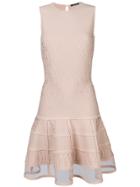 Alexander Mcqueen Sleeveless Mini Knit Dress - Pink & Purple