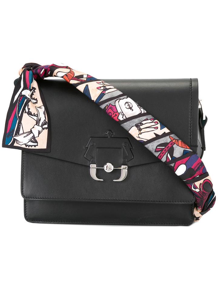 Paula Cademartori Twiggy Shoulder Bag, Women's, Black, Calf Leather