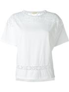 P.a.r.o.s.h. Crochet Detailing Blouse, Women's, Size: M, White, Cotton/spandex/elastane