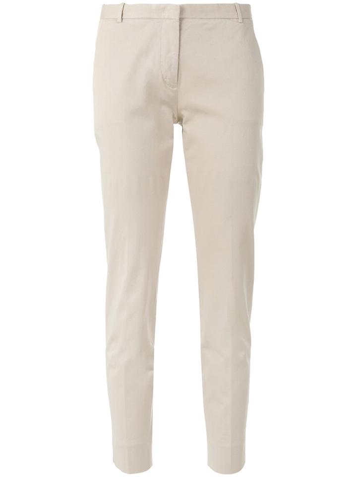 Fabiana Filippi Skinny Cropped Trousers - Nude & Neutrals