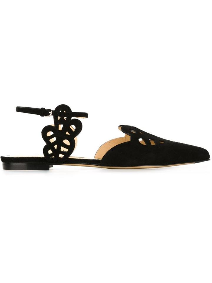 Bionda Castana Vera Ballerinas, Women's, Size: 40.5, Black, Calf Leather/suede/leather