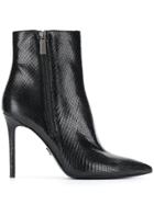Michael Kors Collection Keke Embossed Ankle Boots - Black