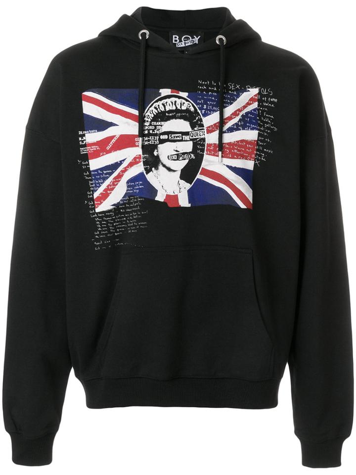 Boy London God Save The Queen Hoodie - Black